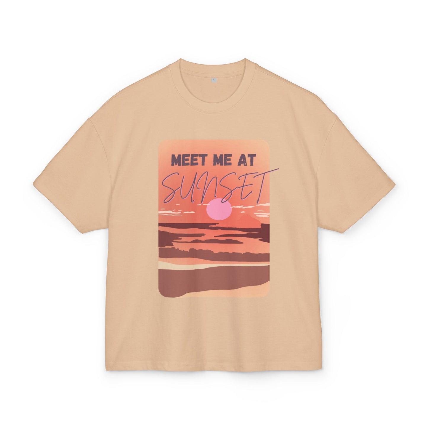 Sunset Vibes Box Tee - Unisex Heavy Cotton Shirt