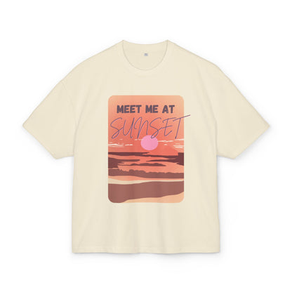 Sunset Vibes Box Tee - Unisex Heavy Cotton Shirt