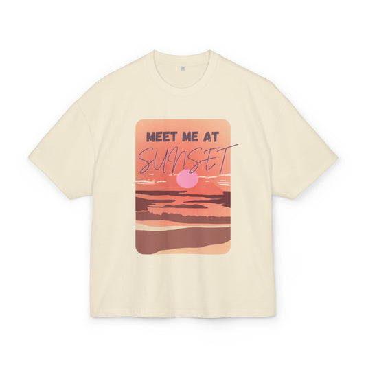Sunset Vibes Box Tee - Unisex Heavy Cotton Shirt